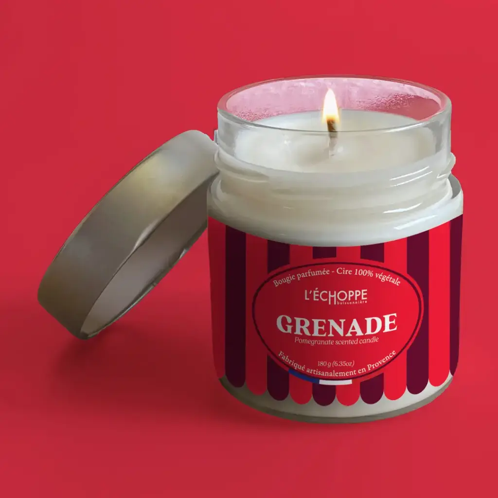 GRENADE - POMEGRANATE SCENTED CANDLE